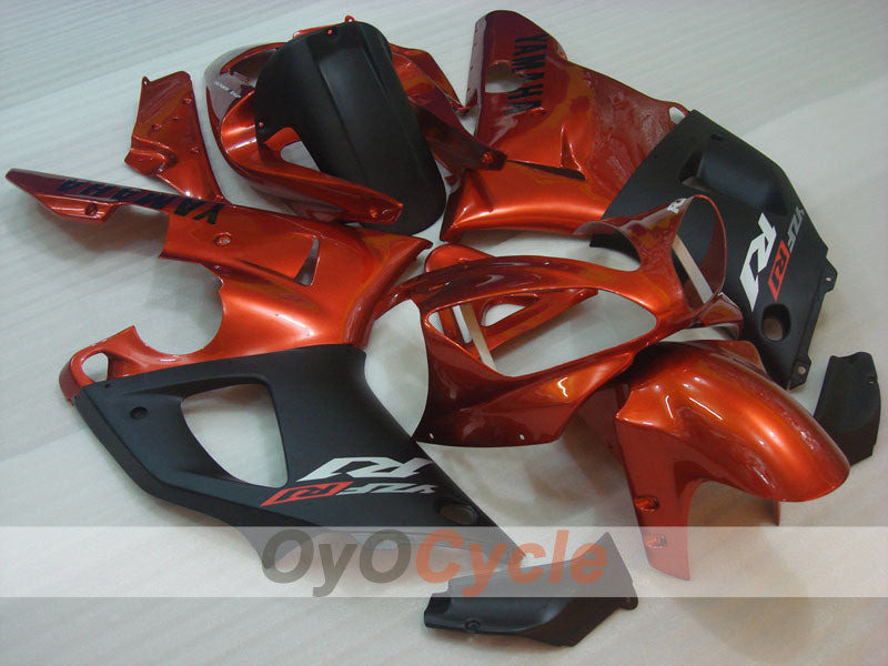 Injection Fairing kit for 00-01 YZF-R1 - Orange, Black, Matte - Factory Style #OYO87905737 Main image