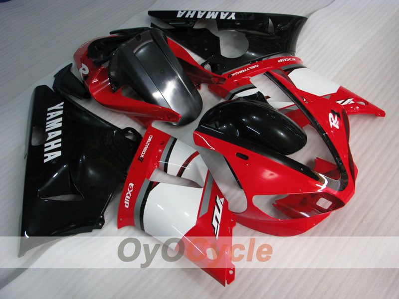 Injection Fairing kit for 00-01 YZF-R1 - Red, White - Factory Style #OYO87905744 Main image