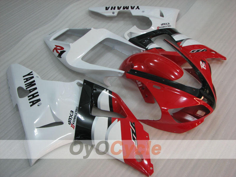 Injection Fairing kit for 00-01 YZF-R1 - Red, White - Factory Style #OYO87905746