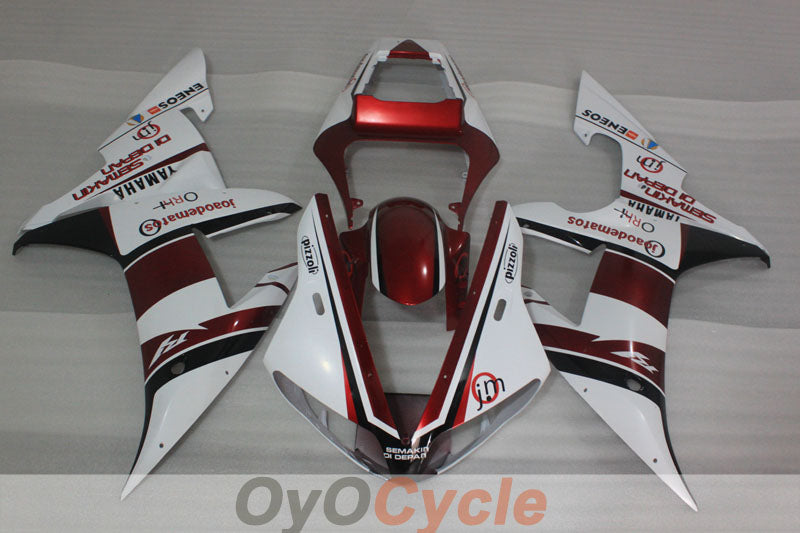 Injection Fairing kit for 02-03 YZF-R1 - Red, White, Black - Customize #OYO87905761 Secondary image
