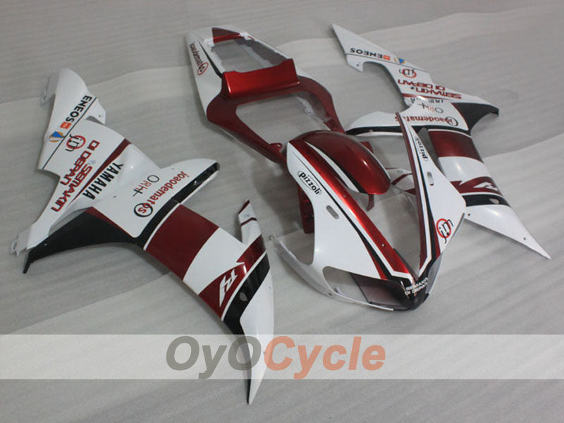 Injection Fairing kit for 02-03 YZF-R1 - Red, White, Black - Customize #OYO87905761 Main image