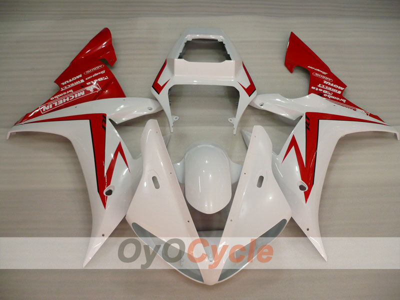 Injection Fairing kit for 02-03 YZF-R1 - Red, White - Factory Style #OYO87905768