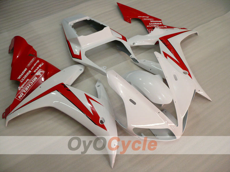 Injection Fairing kit for 02-03 YZF-R1 - Red, White - Factory Style #OYO87905768 Main image