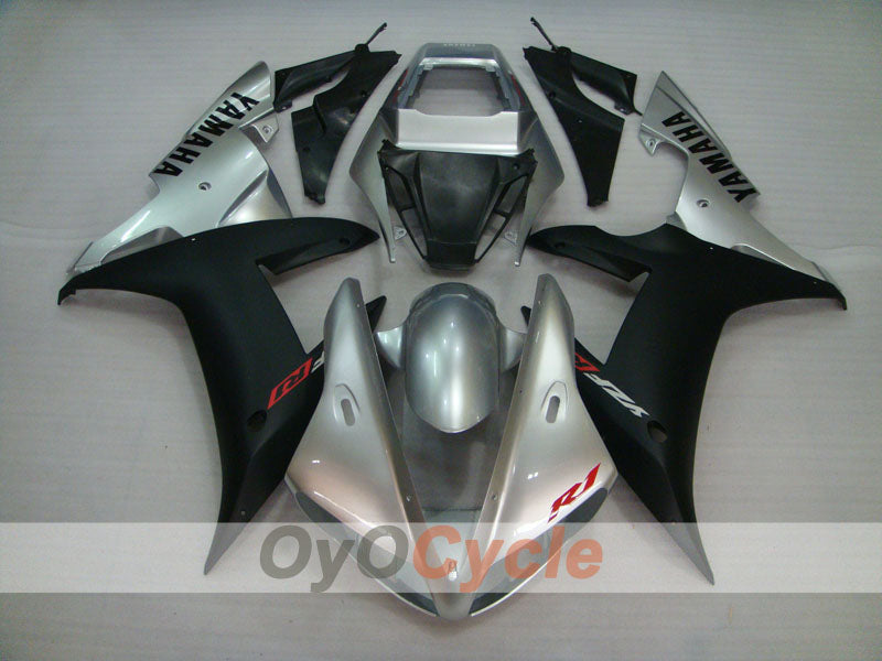 Injection Fairing kit for 02-03 YZF-R1 - Black, Silver, Matte - Factory Style #OYO87905769 Secondary image