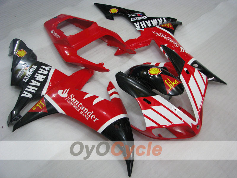 Injection Fairing kit for 02-03 YZF-R1 - Red, Black - Santander #OYO87905771