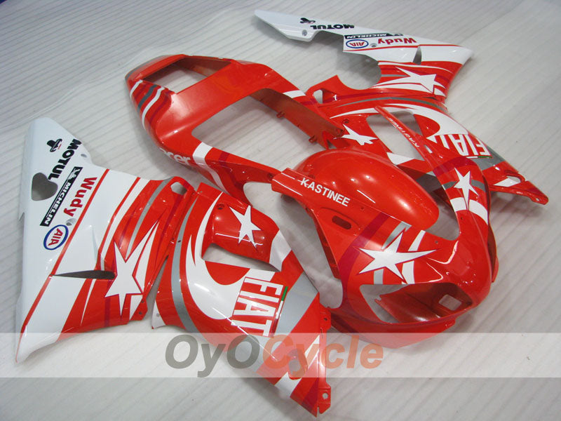 Injection Fairing kit for 98-99 YZF-R1 - Red, White - FIAT #OYO87905777 Main image