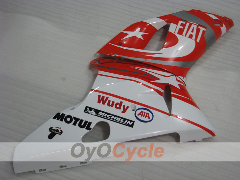 Injection Fairing kit for 98-99 YZF-R1 - Red, White - FIAT #OYO87905777