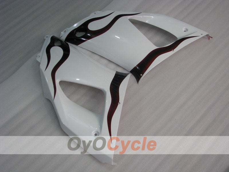 Injection Fairing kit for 98-99 YZF-R1 - White, Black - Flame #OYO87905779
