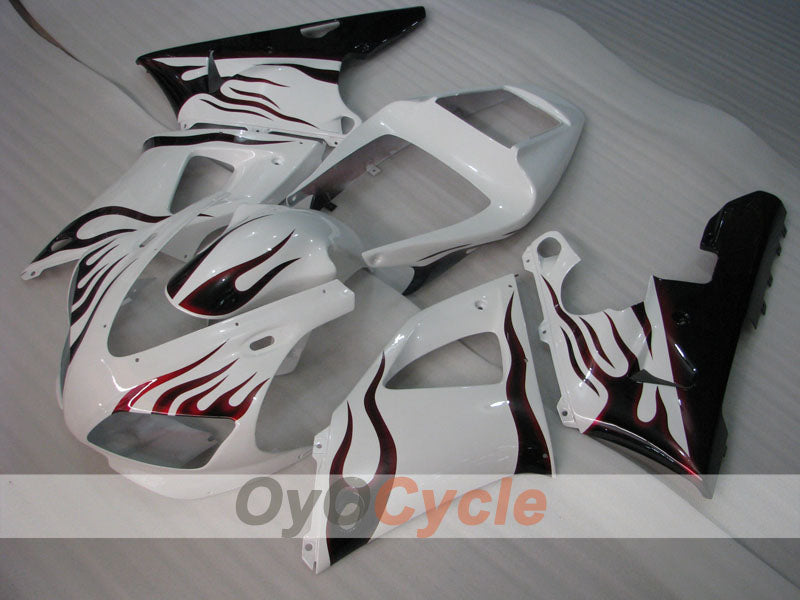 Injection Fairing kit for 98-99 YZF-R1 - White, Black - Flame #OYO87905779