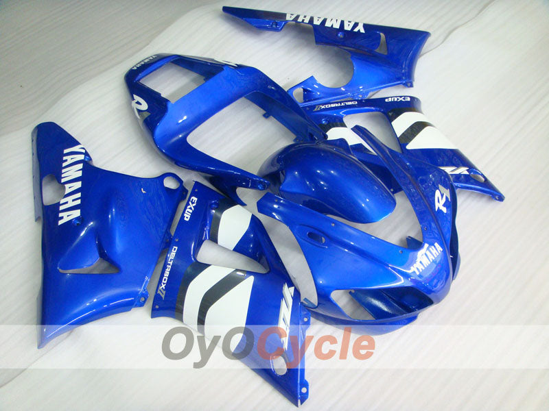 Injection Fairing kit for 98-99 YZF-R1 - Blue, White - Factory Style #OYO87905784 Main image