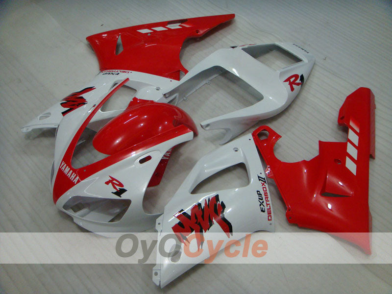 Injection Fairing kit for 98-99 YZF-R1 - Red, White - Factory Style #OYO87905788
