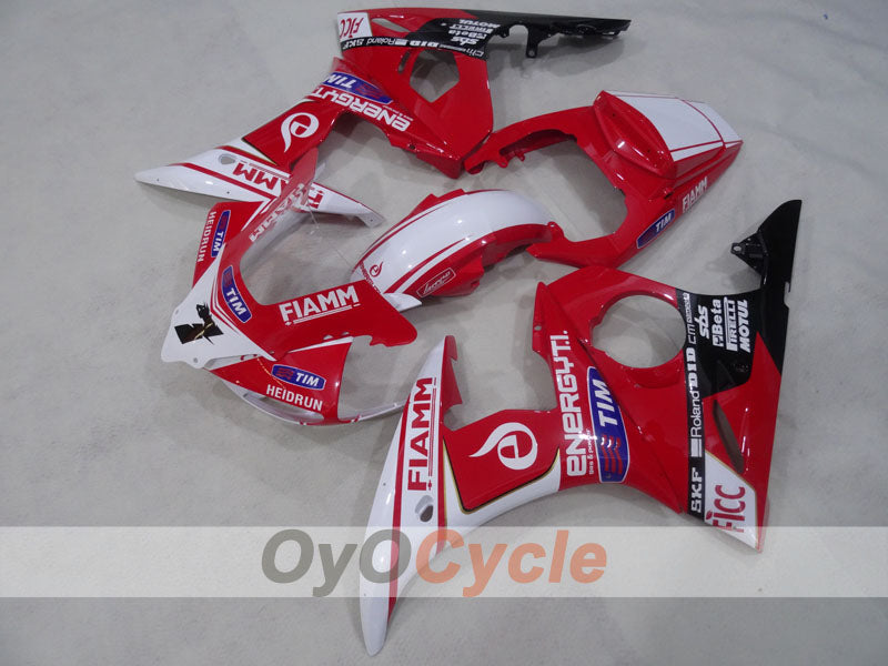 Injection Fairing kit for 03-04 YZF-R6 - Red, White - FIAMM #OYO87905789 Secondary image
