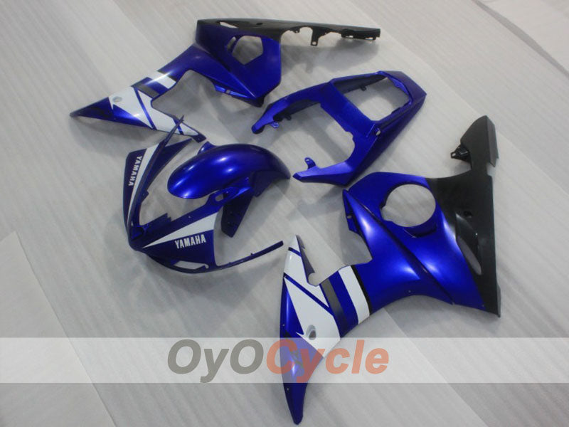 Injection Fairing kit for 03-04 YZF-R6 - Blue, White, Black - Factory Style #OYO87905793