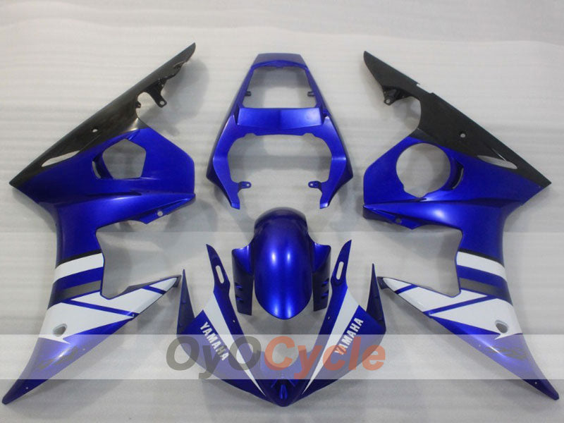 Injection Fairing kit for 03-04 YZF-R6 - Blue, White, Black - Factory Style #OYO87905793