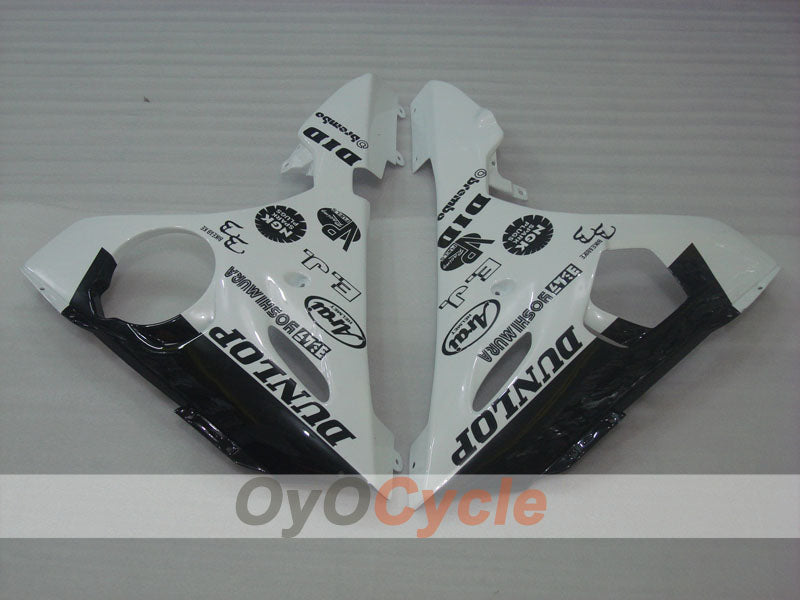 Injection Fairing kit for 03-04 YZF-R6 - White, Black - Jordan #OYO87905794