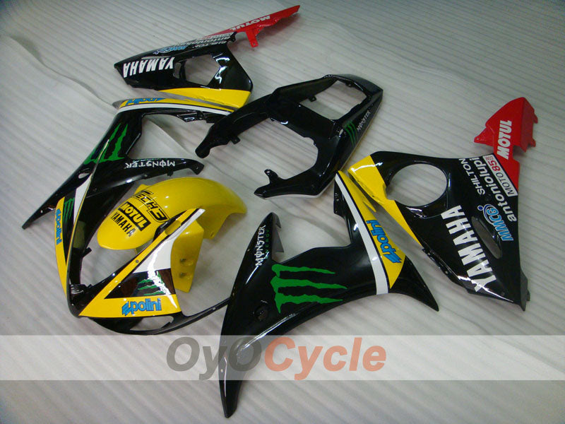 Injection Fairing kit for 05 YZF-R6 - Yellow, Black - Monster #OYO87905847 Secondary image