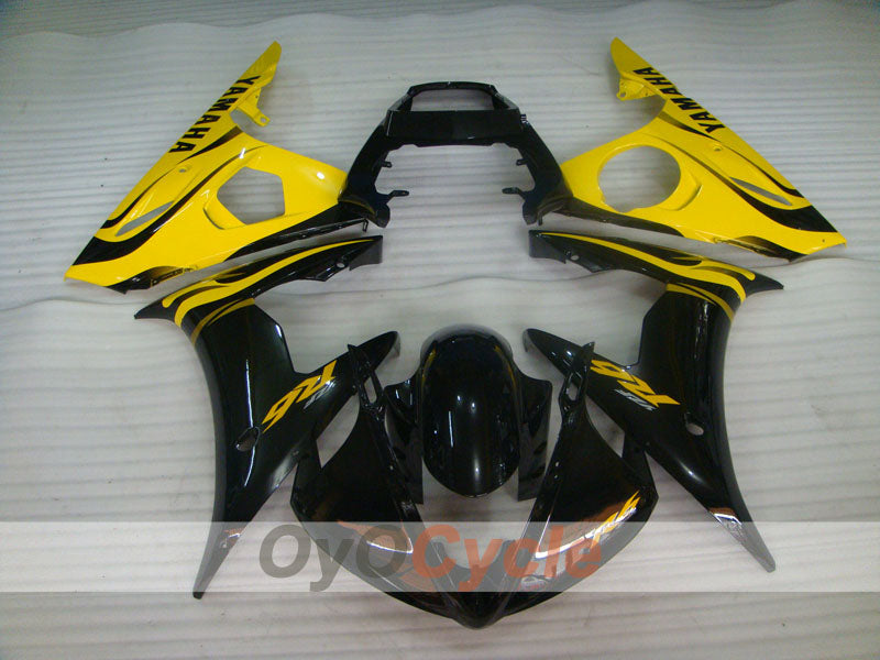 Injection Fairing kit for 03-04 YZF-R6 - Yellow, Black - Factory Style #OYO87905804