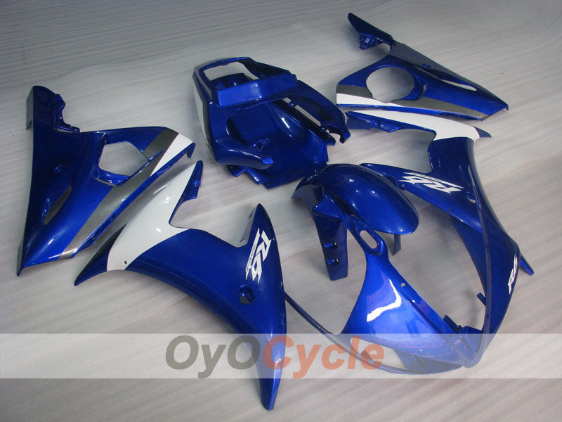 Injection Fairing kit for 03-04 YZF-R6 - Blue, White - Factory Style #OYO87905806