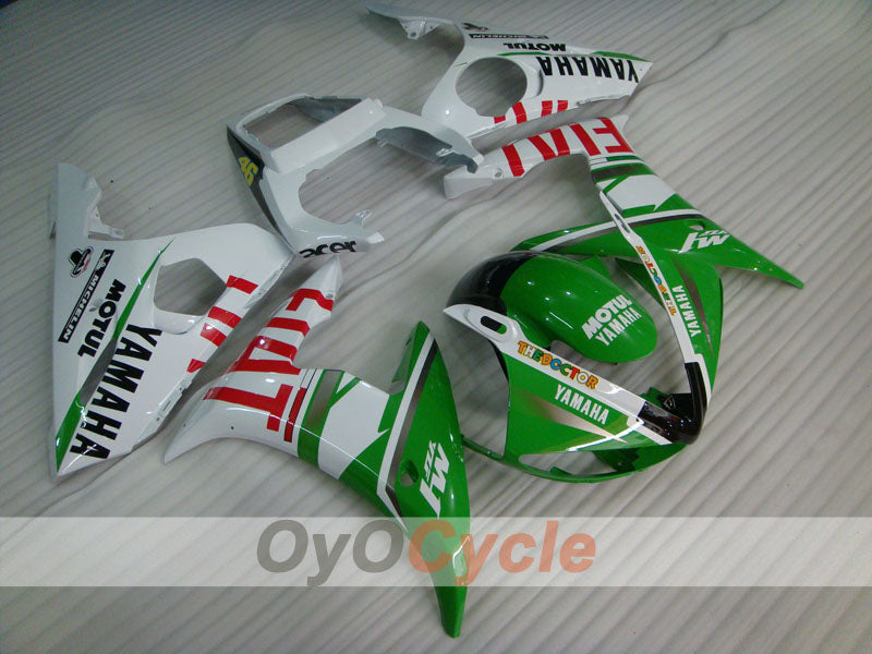 Injection Fairing kit for 03-04 YZF-R6 - Green, White - FIAT #OYO87905807 Secondary image