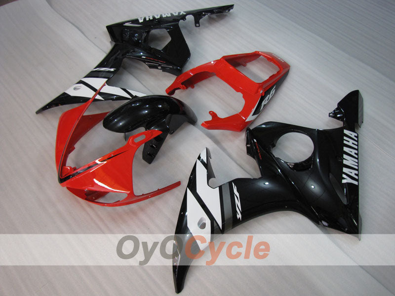 Injection Fairing kit for 05 YZF-R6 - Red, White, Black - Factory Style #OYO87905853 Main image