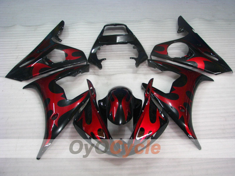 Injection Fairing kit for 03-04 YZF-R6 - Red, Black - Factory Style, Customize #OYO87905810 Secondary image