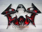 Injection Fairing kit for 03-04 YZF-R6 - Red, Black - Factory Style, Customize #OYO87905810