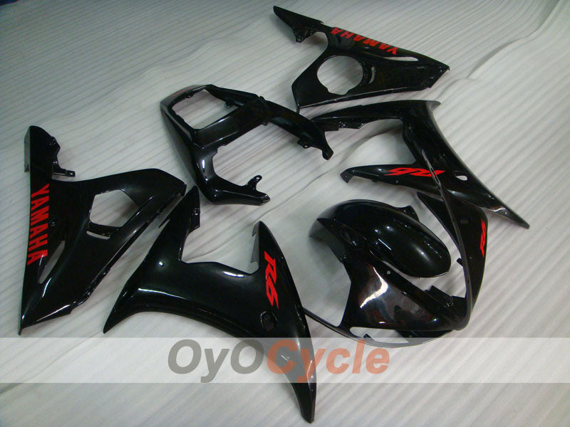 Injection Fairing kit for 03-04 YZF-R6 - Red, Black - Factory Style #OYO87905811 Main image