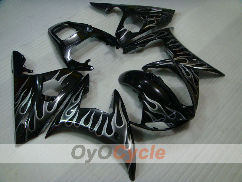 Injection Fairing kit for 05 YZF-R6 - Black - Flame #OYO87905858