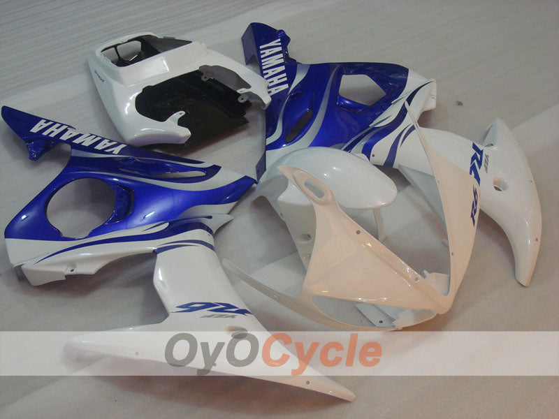 Injection Fairing kit for 03-04 YZF-R6 - Blue, White - Factory Style #OYO87905815 Main image