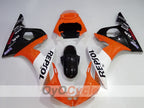 Injection Fairing kit for 03-04 YZF-R6 - Orange, White, Black - Repsol #OYO87905819