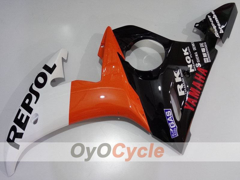 Injection Fairing kit for 05 YZF-R6 - Orange, White, Black - Repsol #OYO87905863