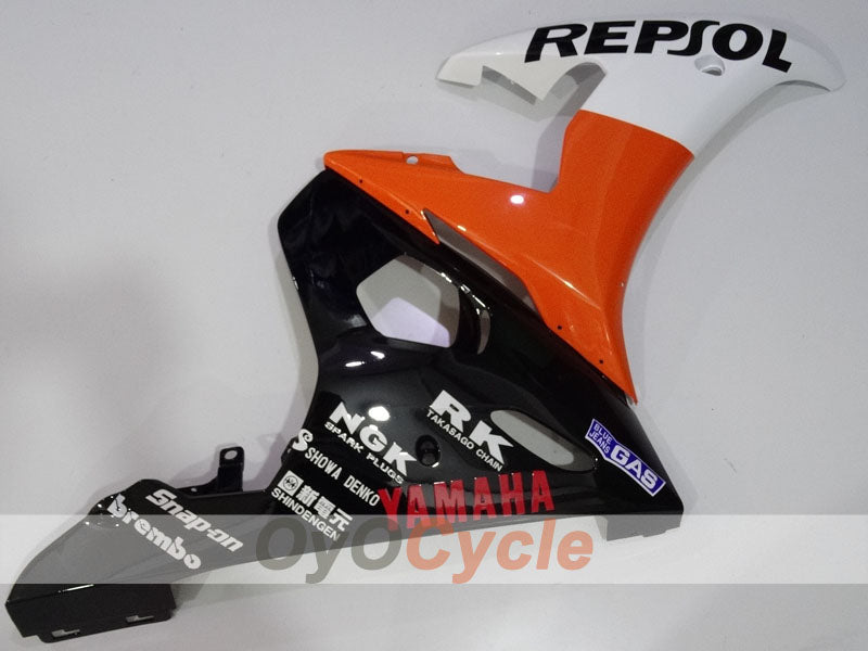 Injection Fairing kit for 05 YZF-R6 - Orange, White, Black - Repsol #OYO87905863
