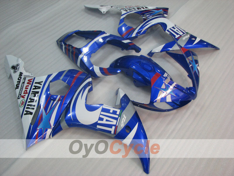Injection Fairing kit for 03-04 YZF-R6 - Blue, White - FIAT #OYO87905820 Main image