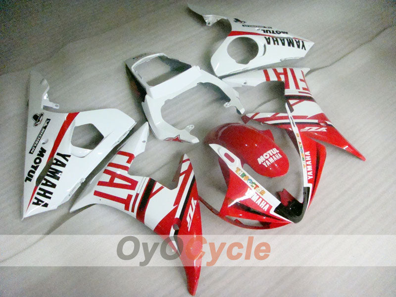 Injection Fairing kit for 05 YZF-R6 - Red, White - FIAT, MOTUL #OYO87905868