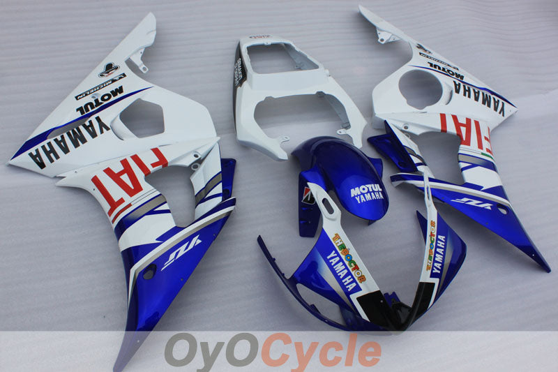 Injection Fairing kit for 05 YZF-R6 - Blue, White - FIAT, MOTUL #OYO87905869 Main image