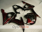 Injection Fairing kit for 03-04 YZF-R6 - Red, Black - Flame #OYO87905826