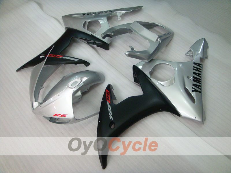 Injection Fairing kit for 05 YZF-R6 - Black, Silver, Matte - Factory Style #OYO87905871 Secondary image
