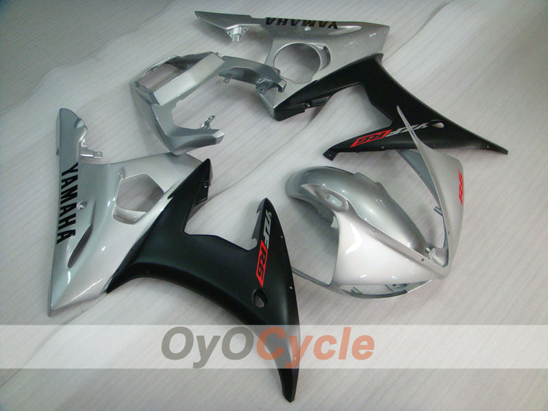 Injection Fairing kit for 05 YZF-R6 - Black, Silver, Matte - Factory Style #OYO87905871 Main image