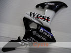 Injection Fairing kit for 03-04 YZF-R6 - White, Black - West #OYO87905832