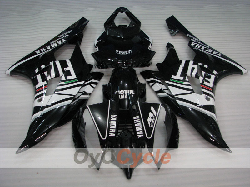 Injection Fairing kit for 06-07 YZF-R6 - White, Black - FIAT #OYO87905882