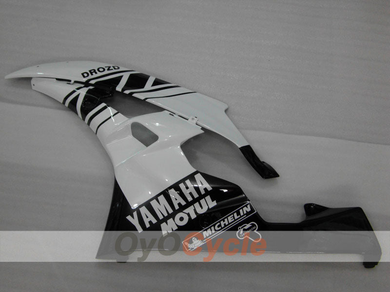 Injection Fairing kit for 06-07 YZF-R6 - White, Black - MOTUL #OYO87905883