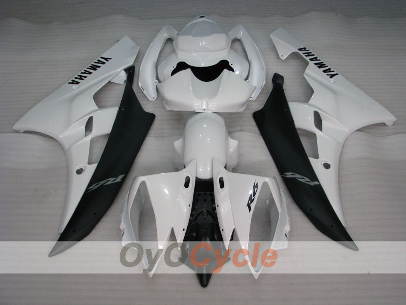 Injection Fairing kit for 06-07 YZF-R6 - White, Black - Factory Style #OYO87905885