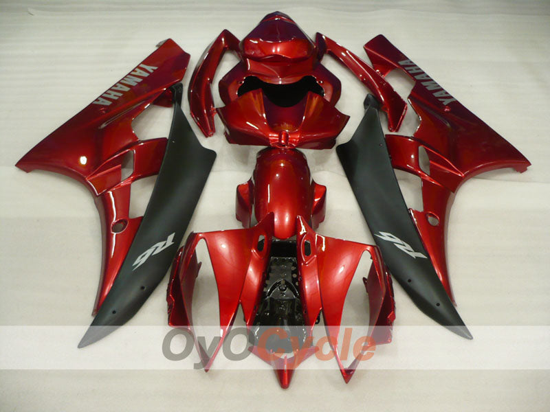 Injection Fairing kit for 06-07 YZF-R6 - Red, Black - Factory Style #OYO87905886