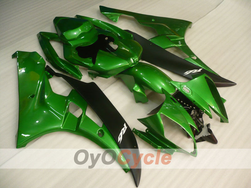 Injection Fairing kit for 06-07 YZF-R6 - Green, Black - Factory Style #OYO87905887 Main image