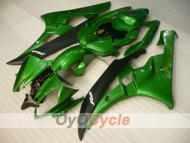Injection Fairing kit for 06-07 YZF-R6 - Green, Black - Factory Style #OYO87905887 Secondary image