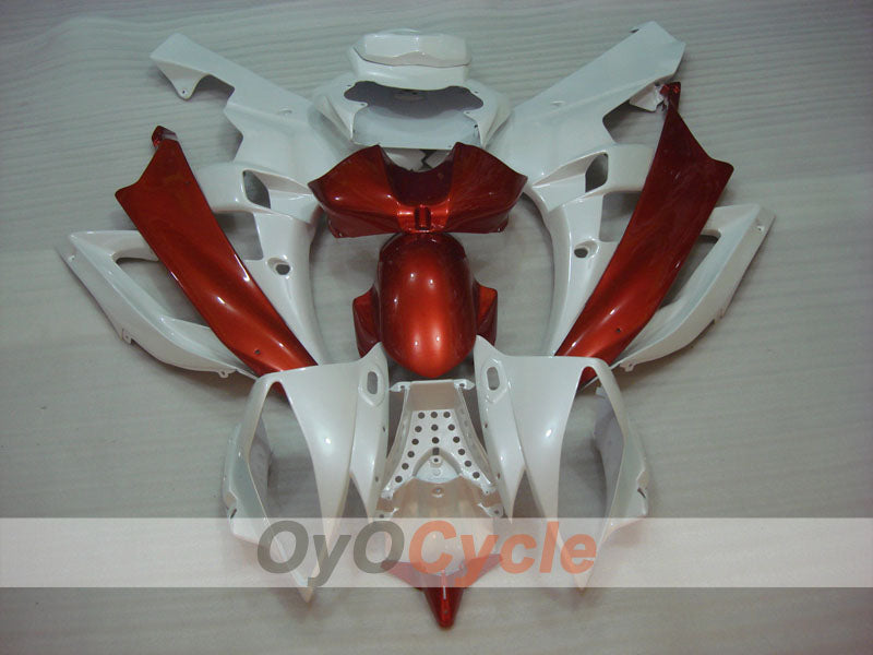 Injection Fairing kit for 06-07 YZF-R6 - Red, White - Factory Style #OYO87905889