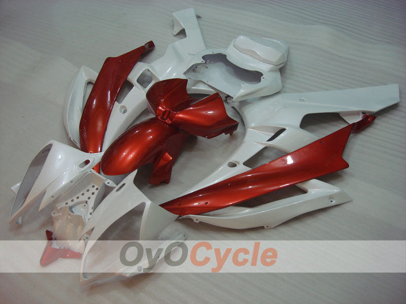 Injection Fairing kit for 06-07 YZF-R6 - Red, White - Factory Style #OYO87905889