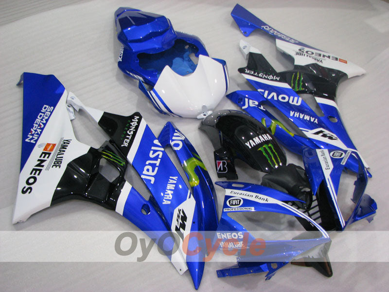 Injection Fairing kit for 06-07 YZF-R6 - White, Black - FIAT #OYO87905896