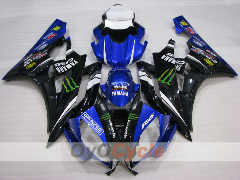 Injection Fairing kit for 06-07 YZF-R6 - Blue, Black - Monster #OYO87905898 Secondary image