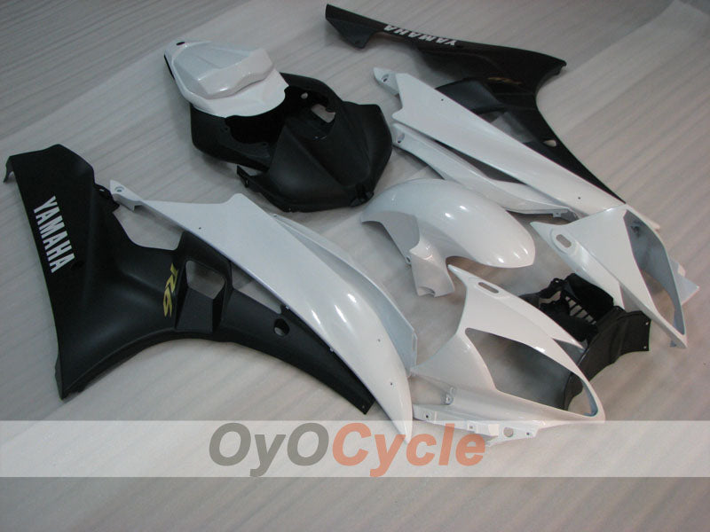 Injection Fairing kit for 06-07 YZF-R6 - White, Black - Factory Style #OYO87905900 Main image